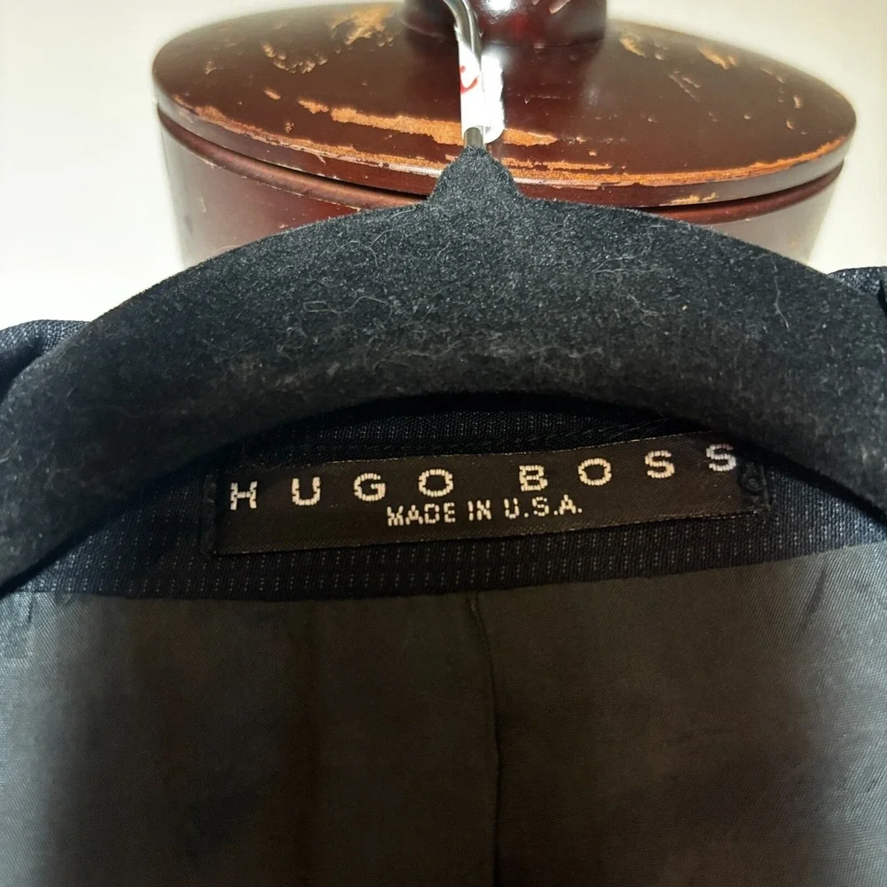 Hugo Boss VTG Suit 42L Einstein Sigma Pure‎ Wool Blazer Jacket 36x37 Dress Pants